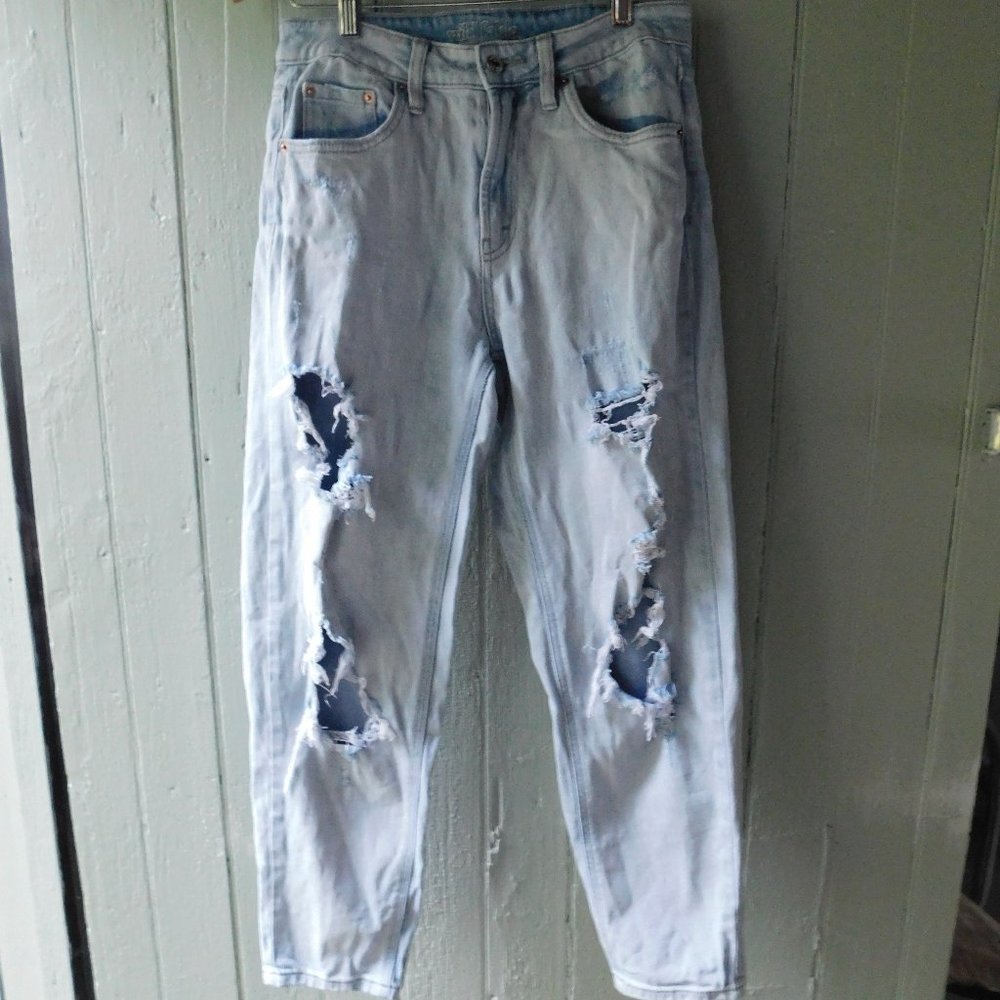 💎💎 High Rise Ripped Distressed Jeans - Picture 5 of 11